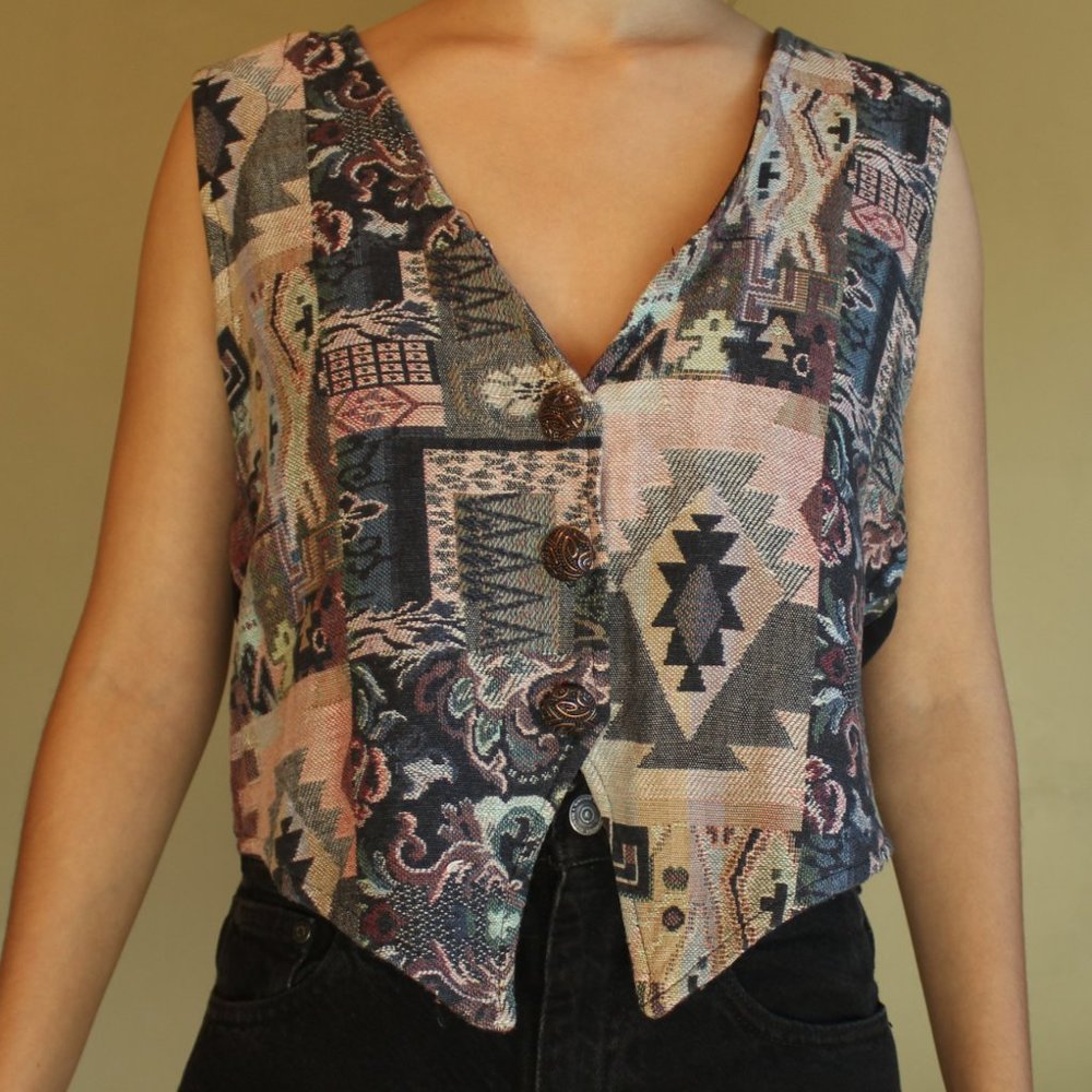 Patchwork Vest - image 1